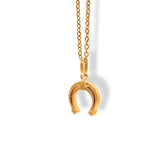 Cadena con herradura pequeña vista lateral